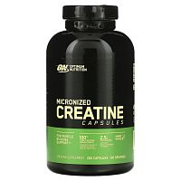 Optimum Nutrition, микронизированный креатин в капсулах, 2,5 г, 200 капсул